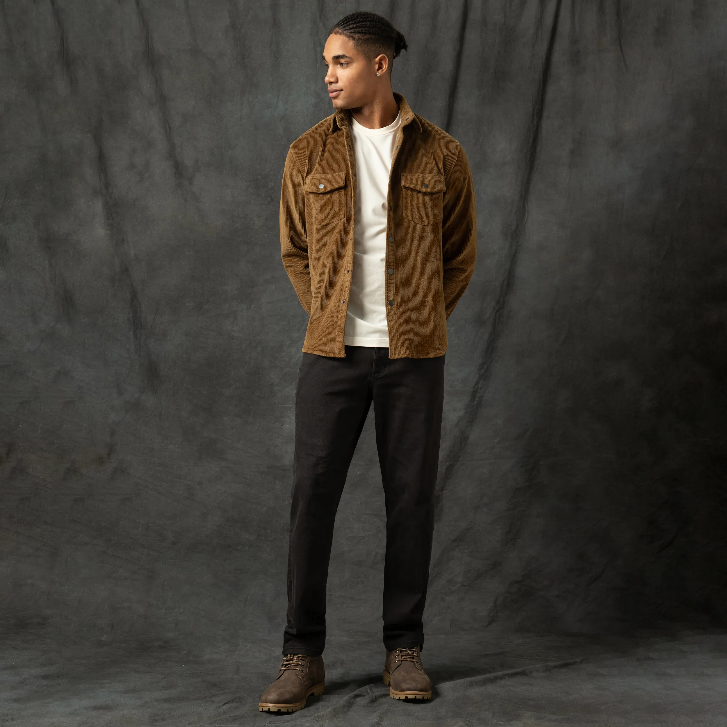 Corduroy Snap Overshirt