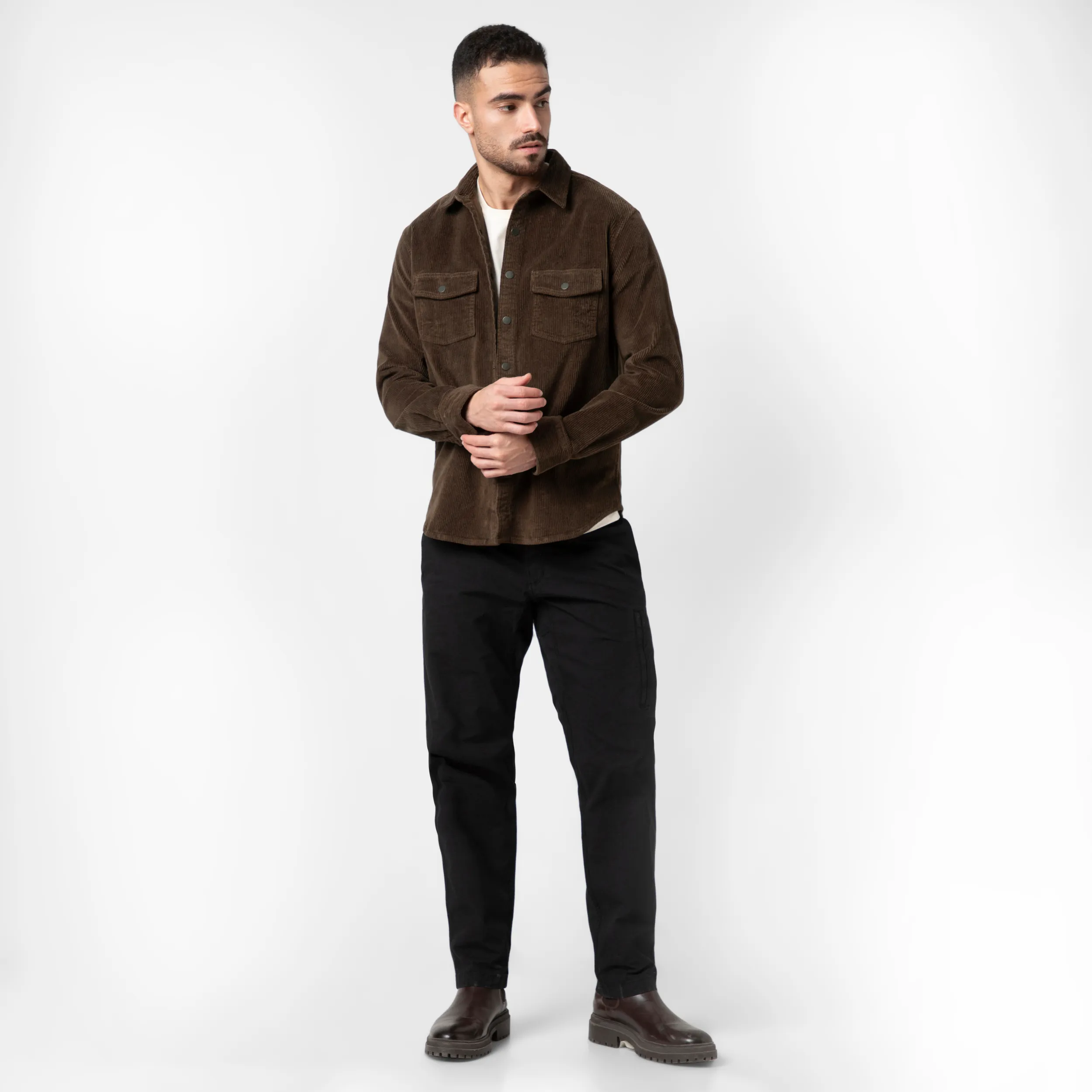 Corduroy Snap Overshirt