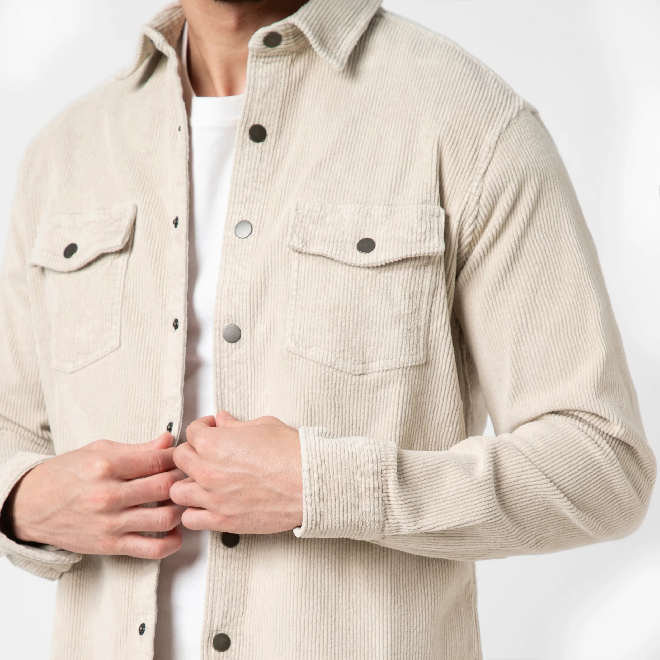 Corduroy Snap Overshirt