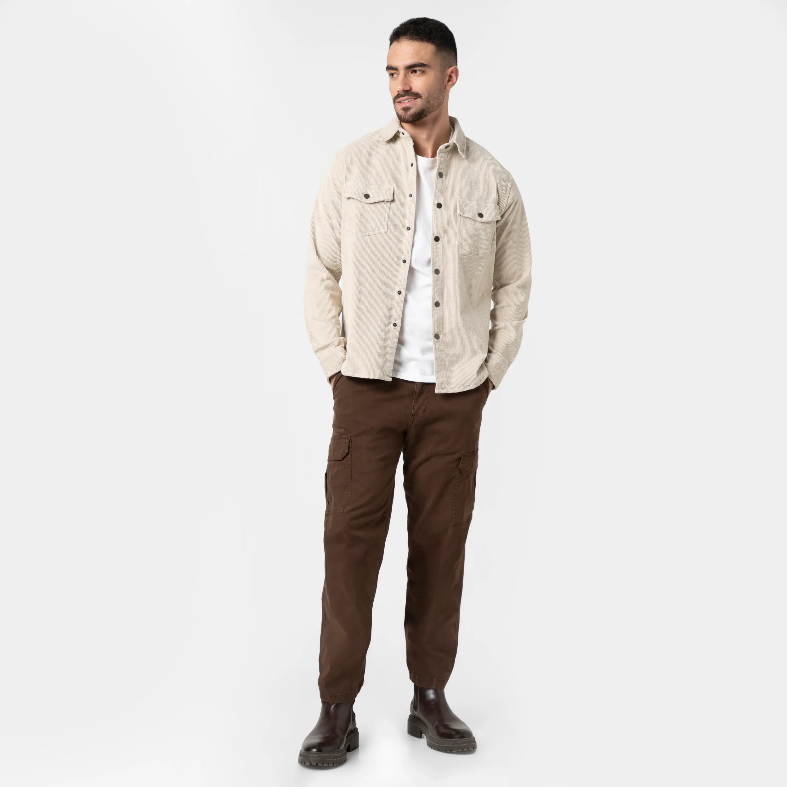 Corduroy Snap Overshirt