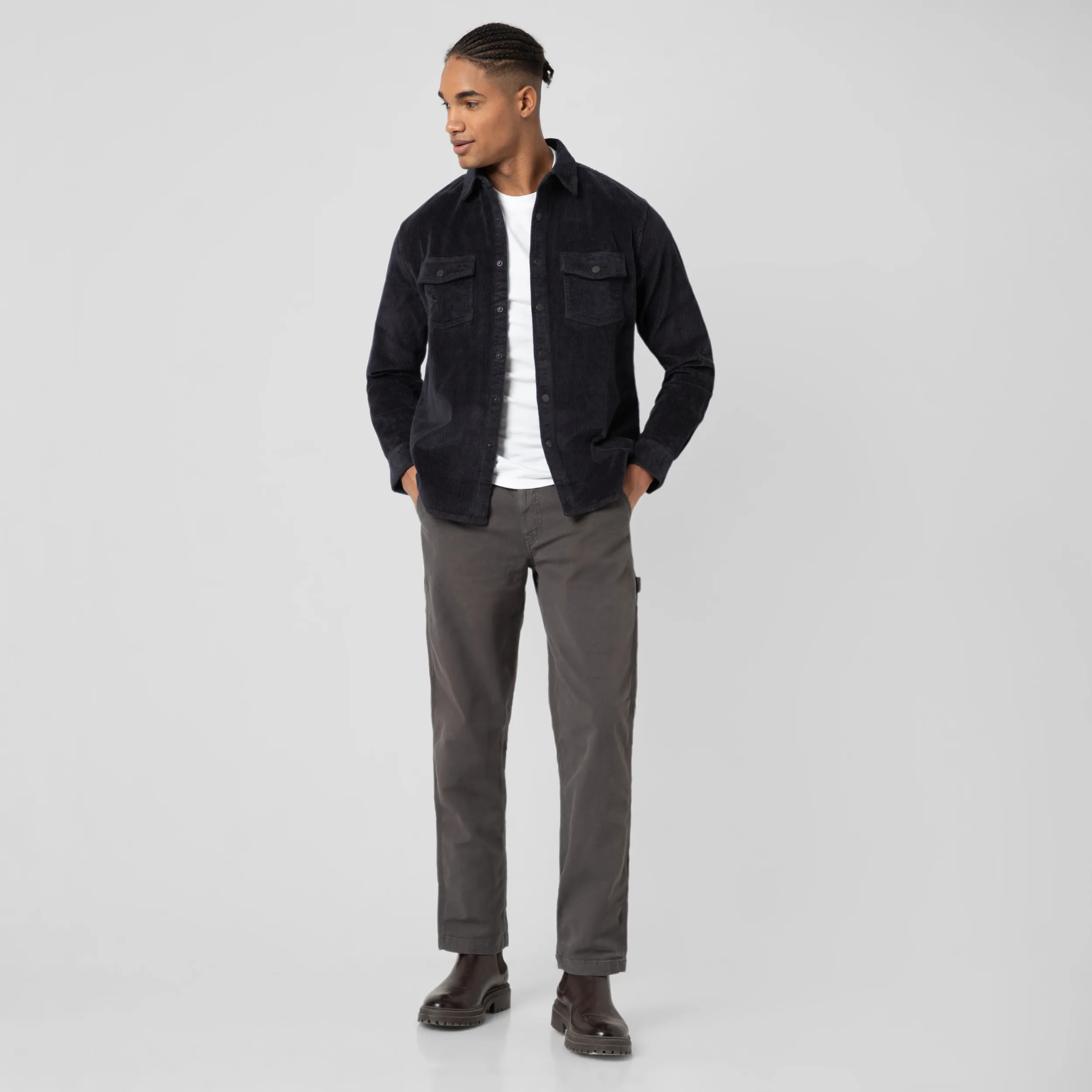 Corduroy Snap Overshirt