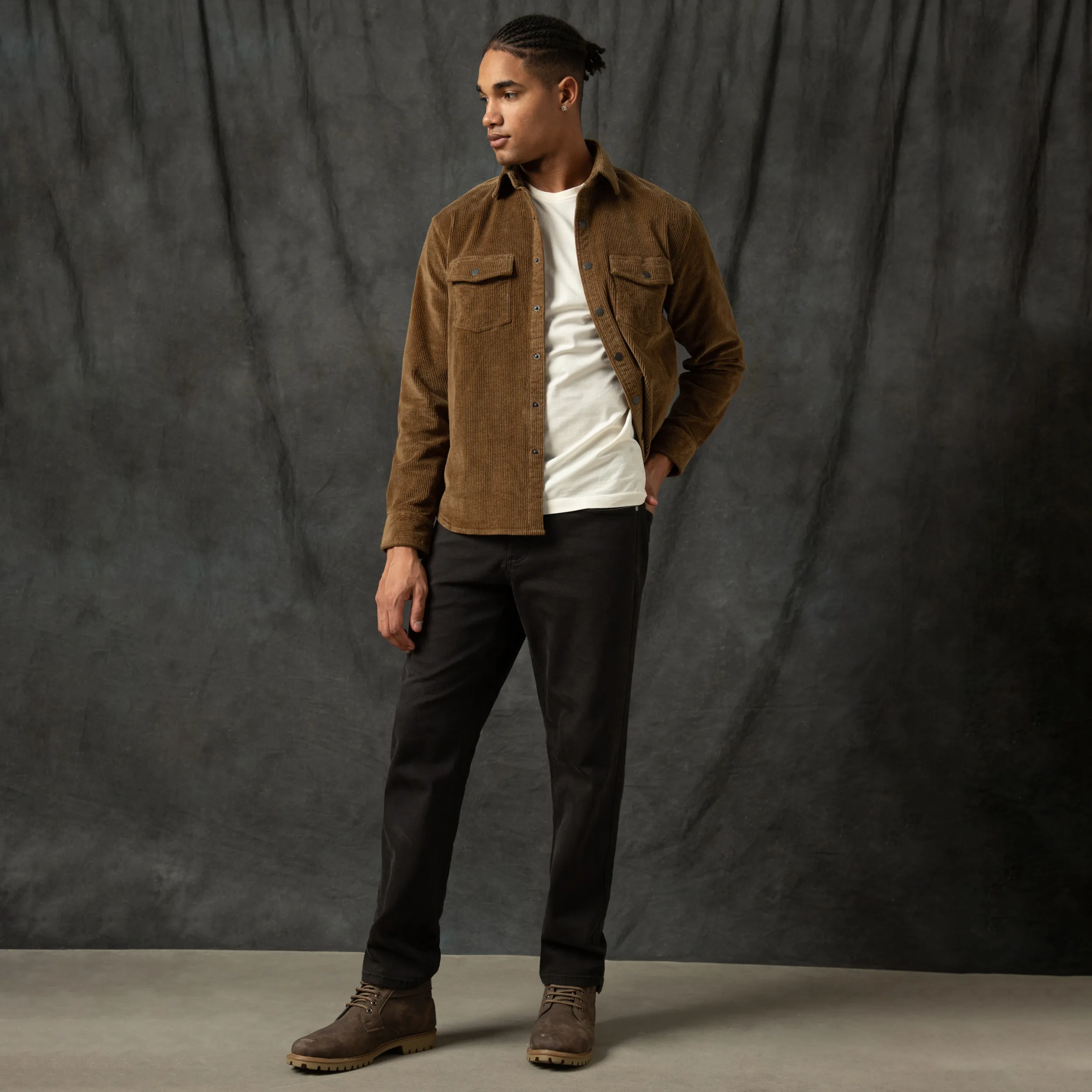 Corduroy Snap Overshirt