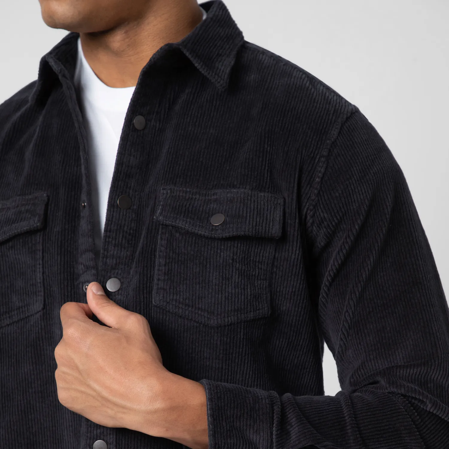 Corduroy Snap Overshirt