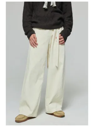 Corduroy Wide Leg Casual Pants