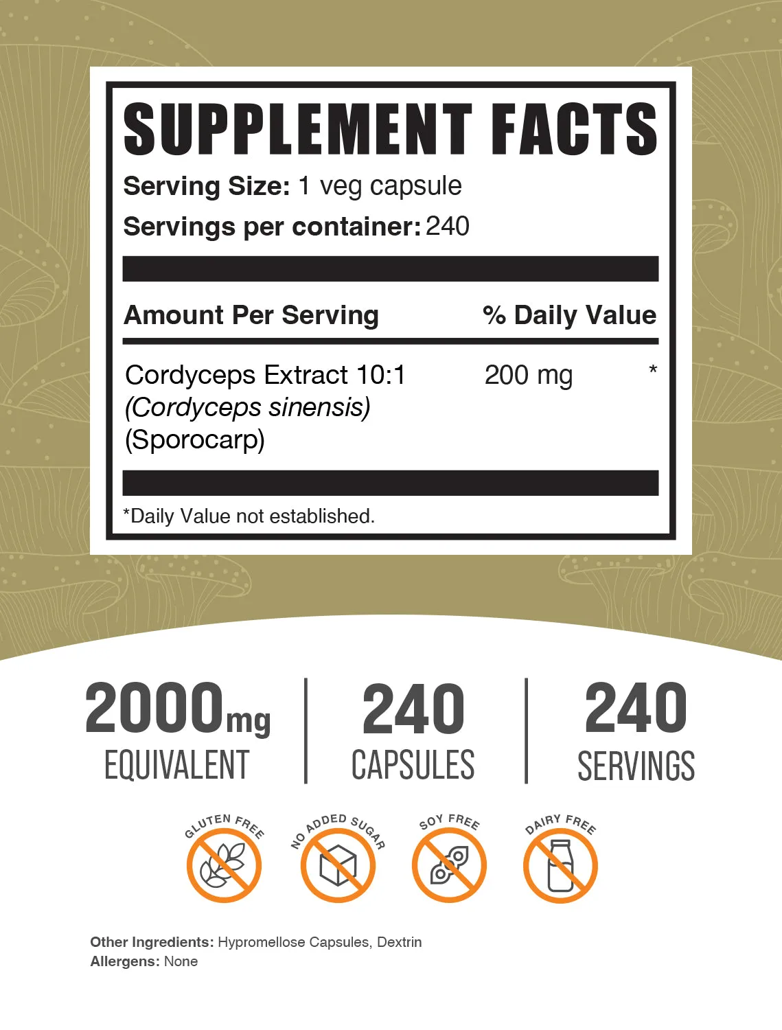 Cordyceps Extract Capsules