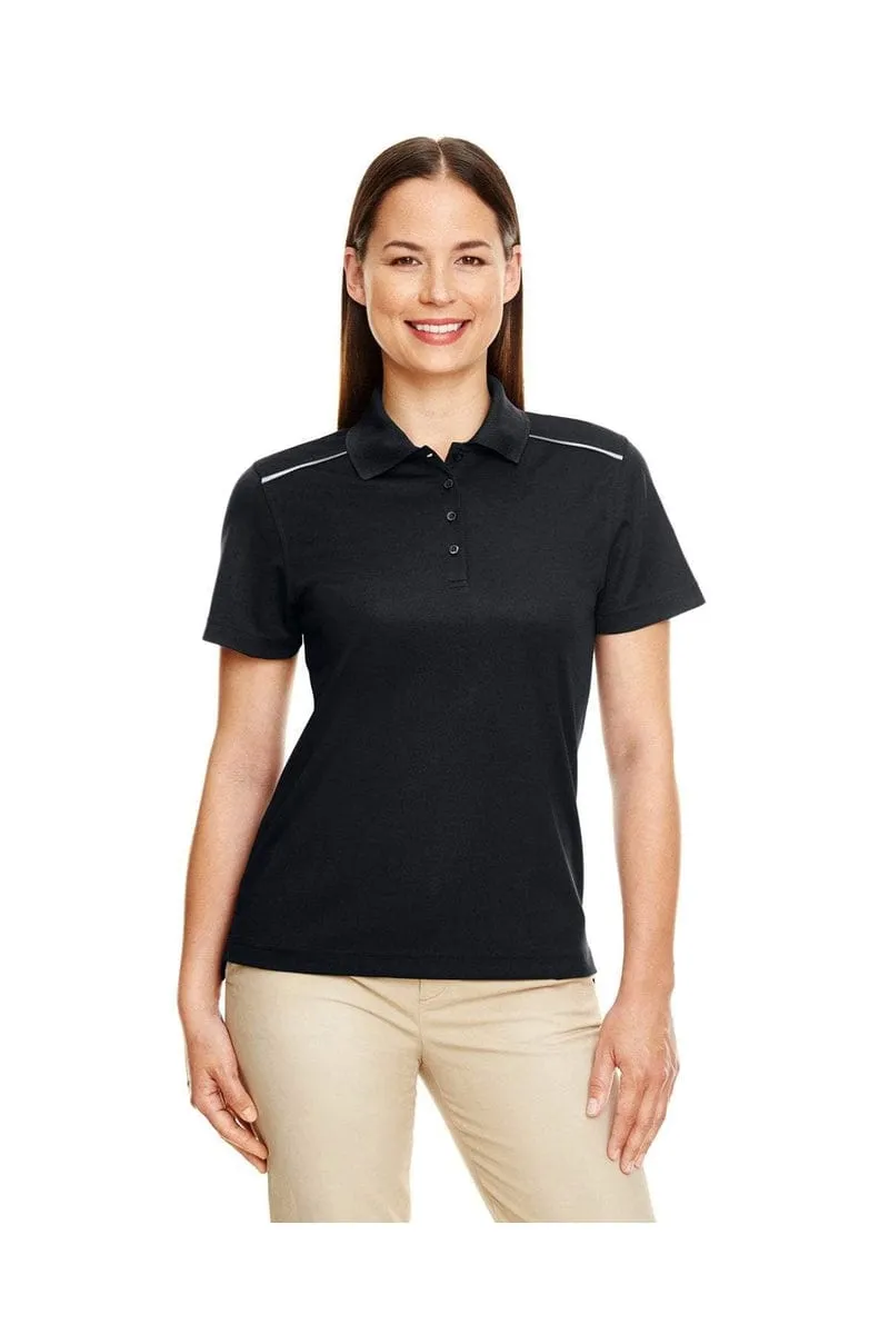 Core 365 78181R: Ladies' Radiant Performance Pique Polo with Reflective Piping