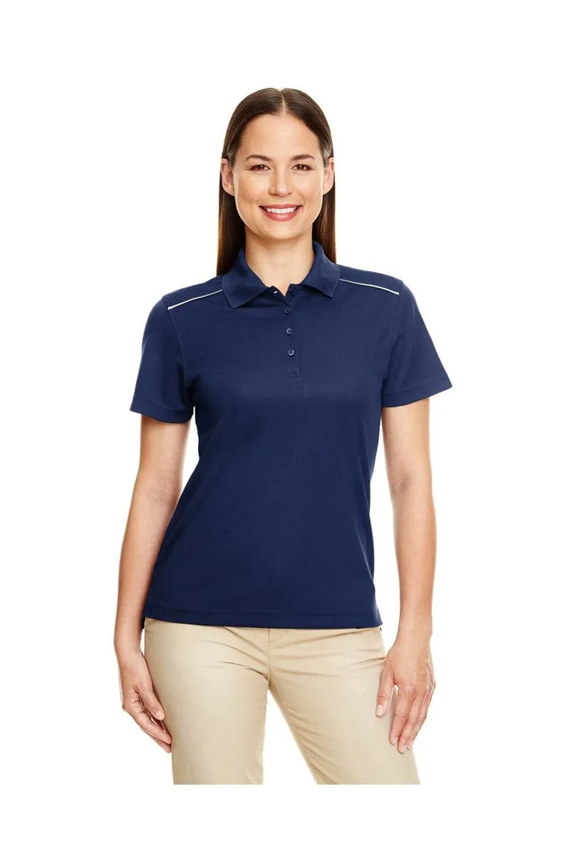 Core 365 78181R: Ladies' Radiant Performance Pique Polo with Reflective Piping