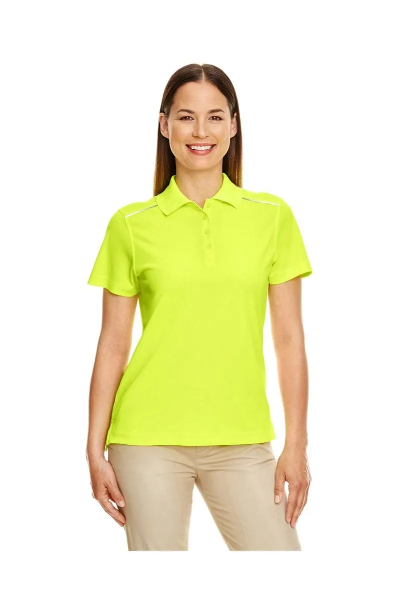 Core 365 78181R: Ladies' Radiant Performance Pique Polo with Reflective Piping