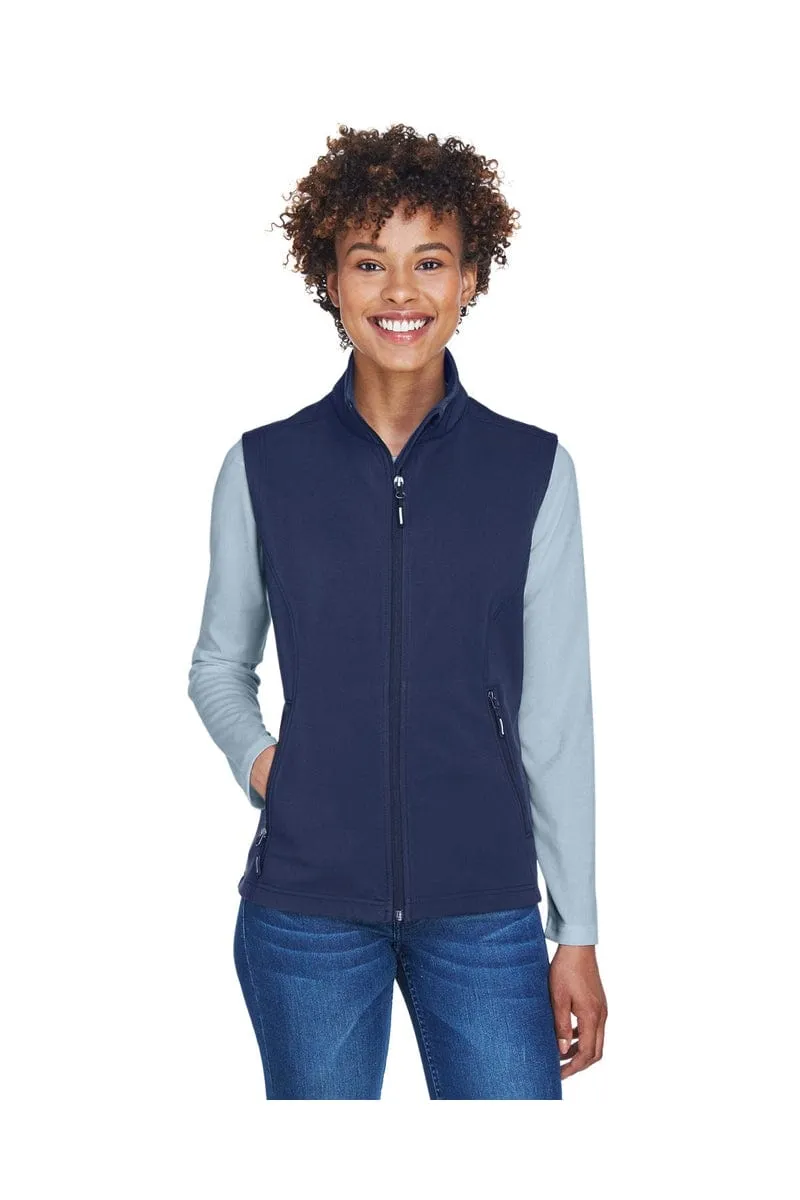 Core 365 CE701W: Ladies' Cruise Two-Layer Fleece Bonded Soft Shell Vest