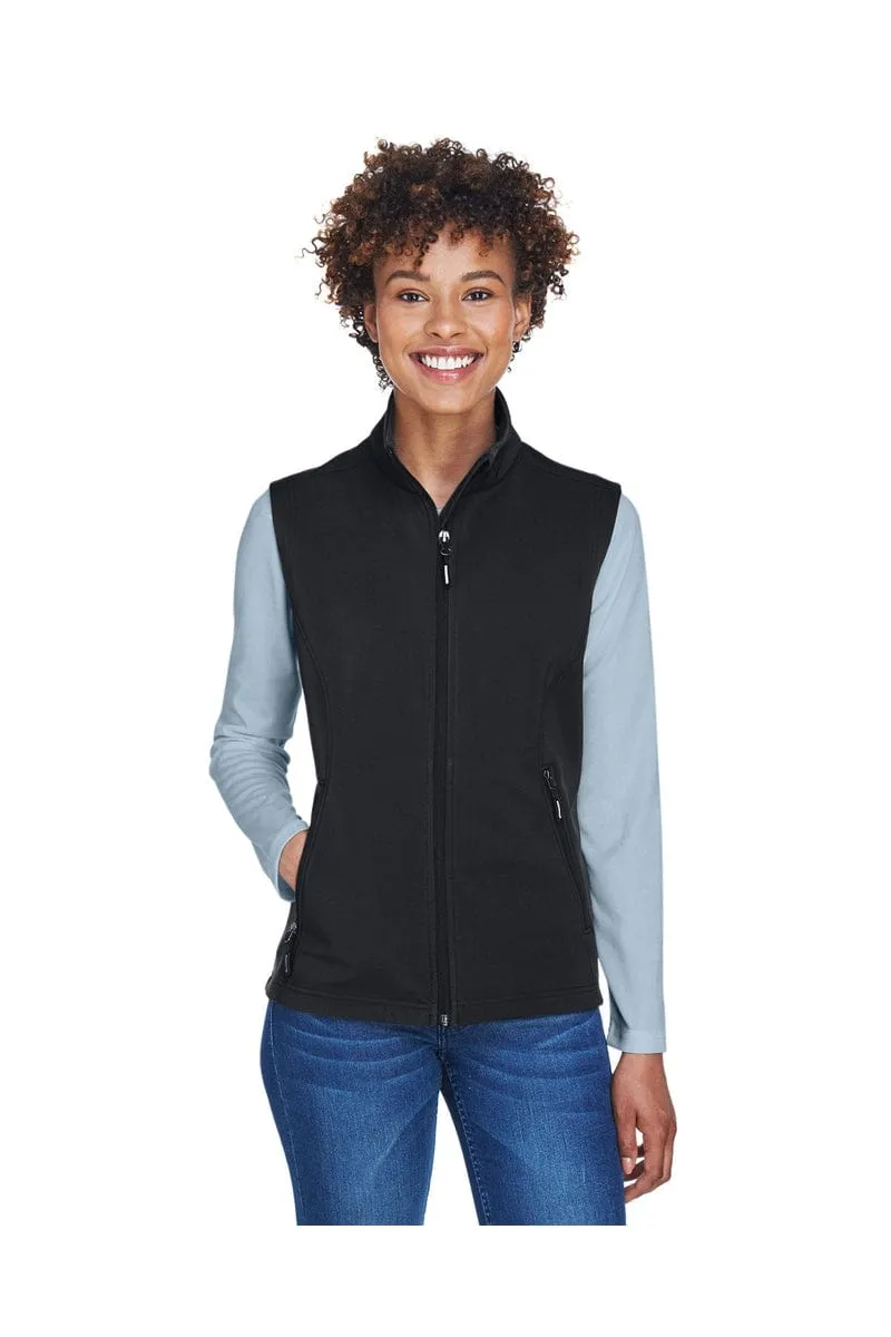 Core 365 CE701W: Ladies' Cruise Two-Layer Fleece Bonded Soft Shell Vest