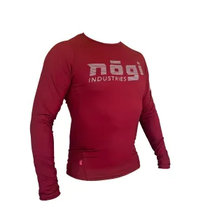 Core Long Sleeve Rash Guard - MERLOT RED