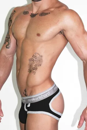 Core Open Back Brief-Black