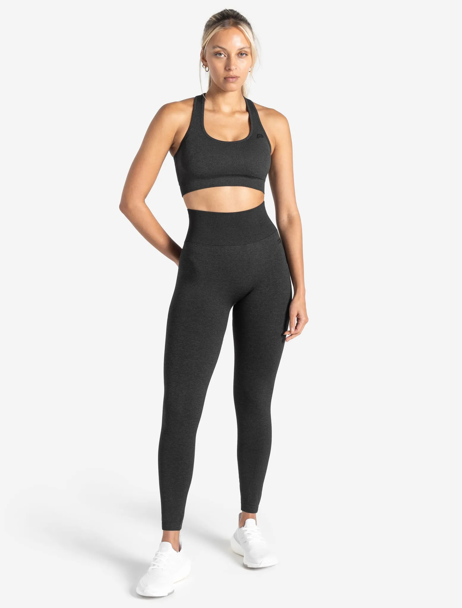 Core Seamless Pocket Leggings - Black Marl