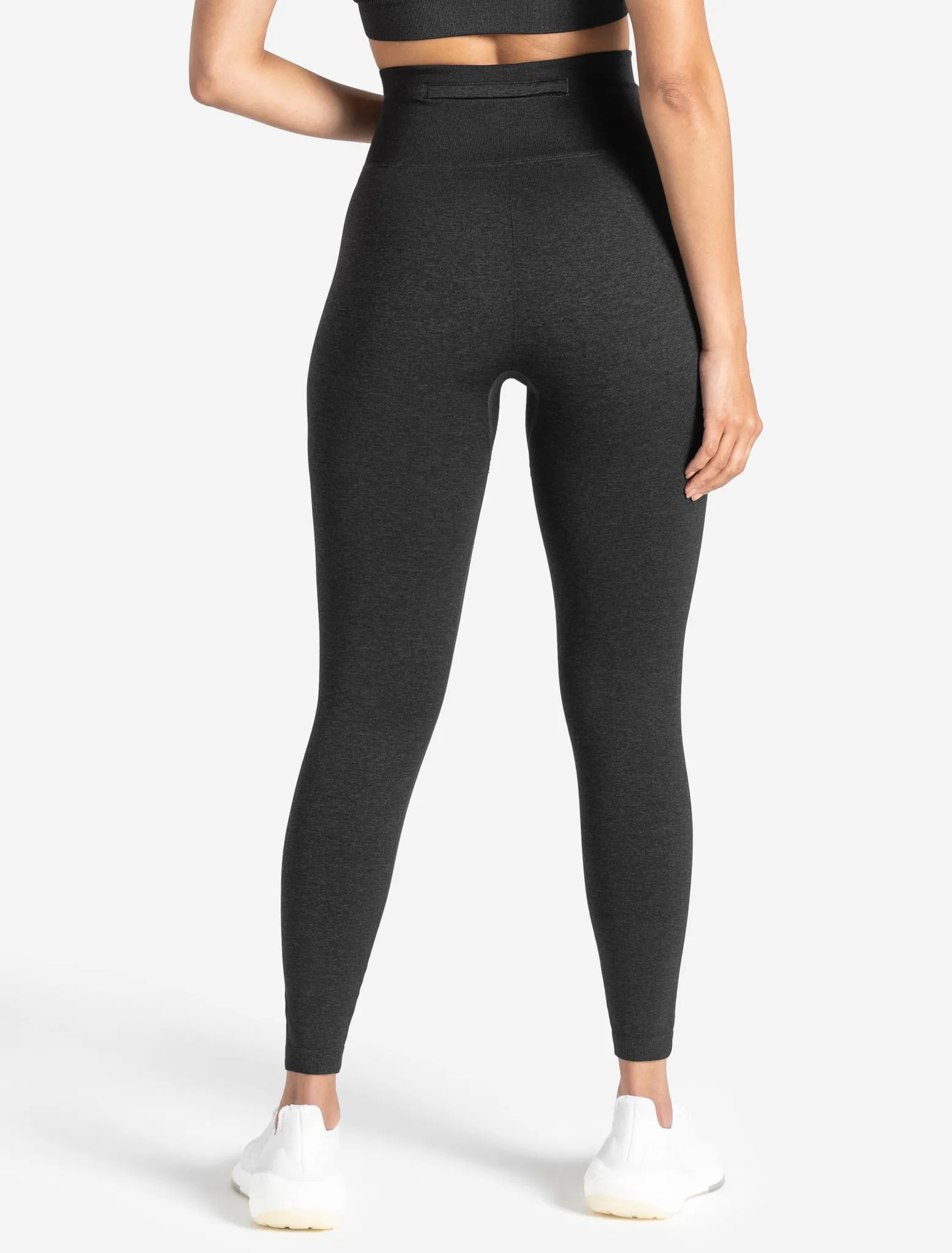 Core Seamless Pocket Leggings - Black Marl