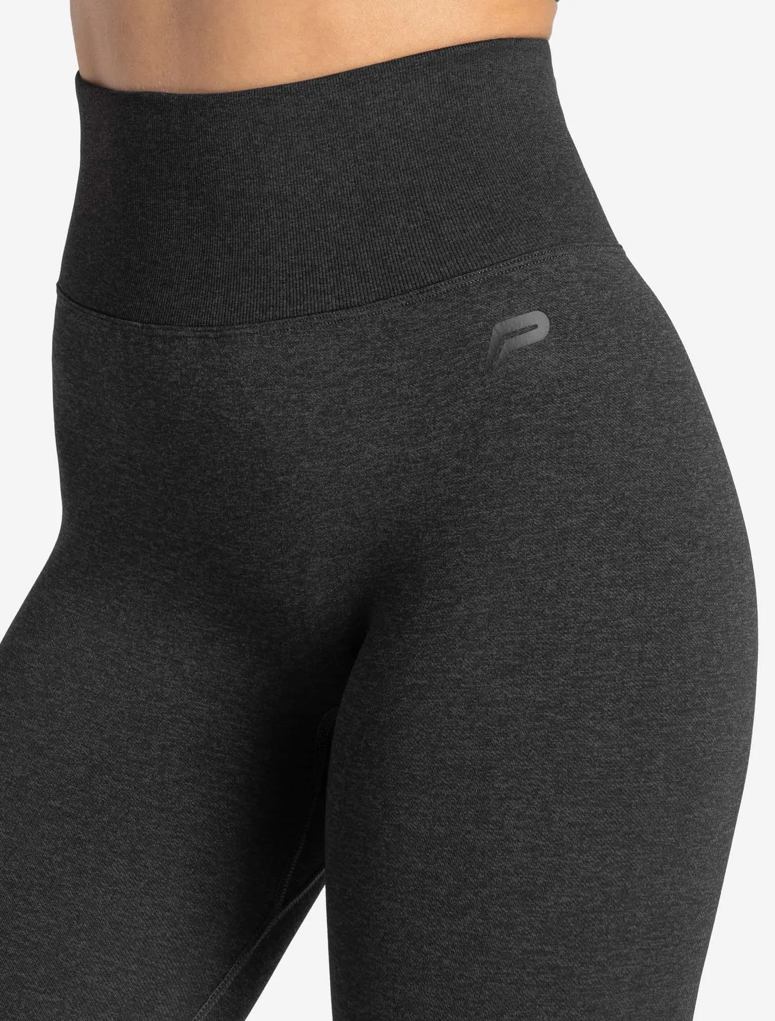 Core Seamless Pocket Leggings - Black Marl