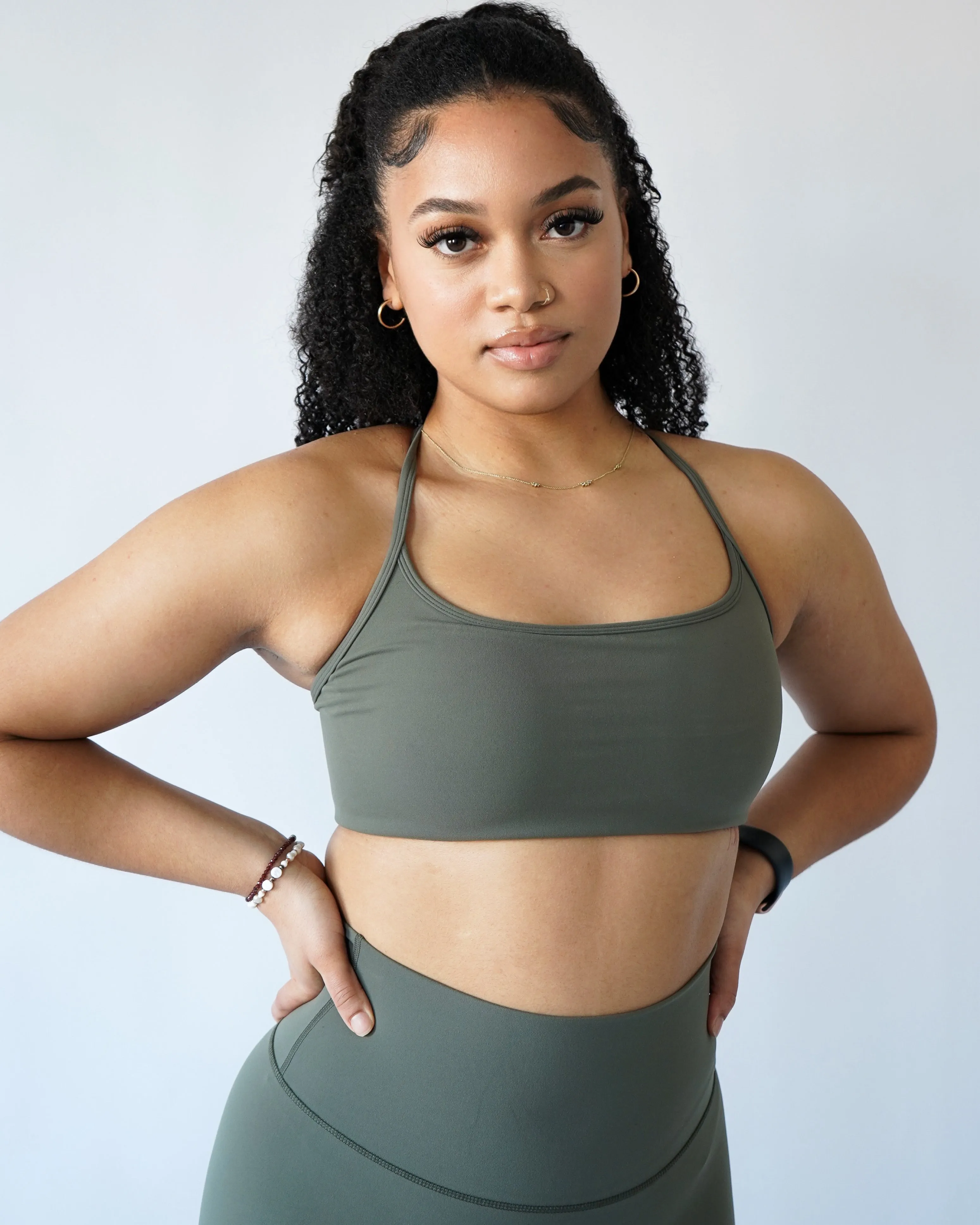 Core Sports Bra - Olive