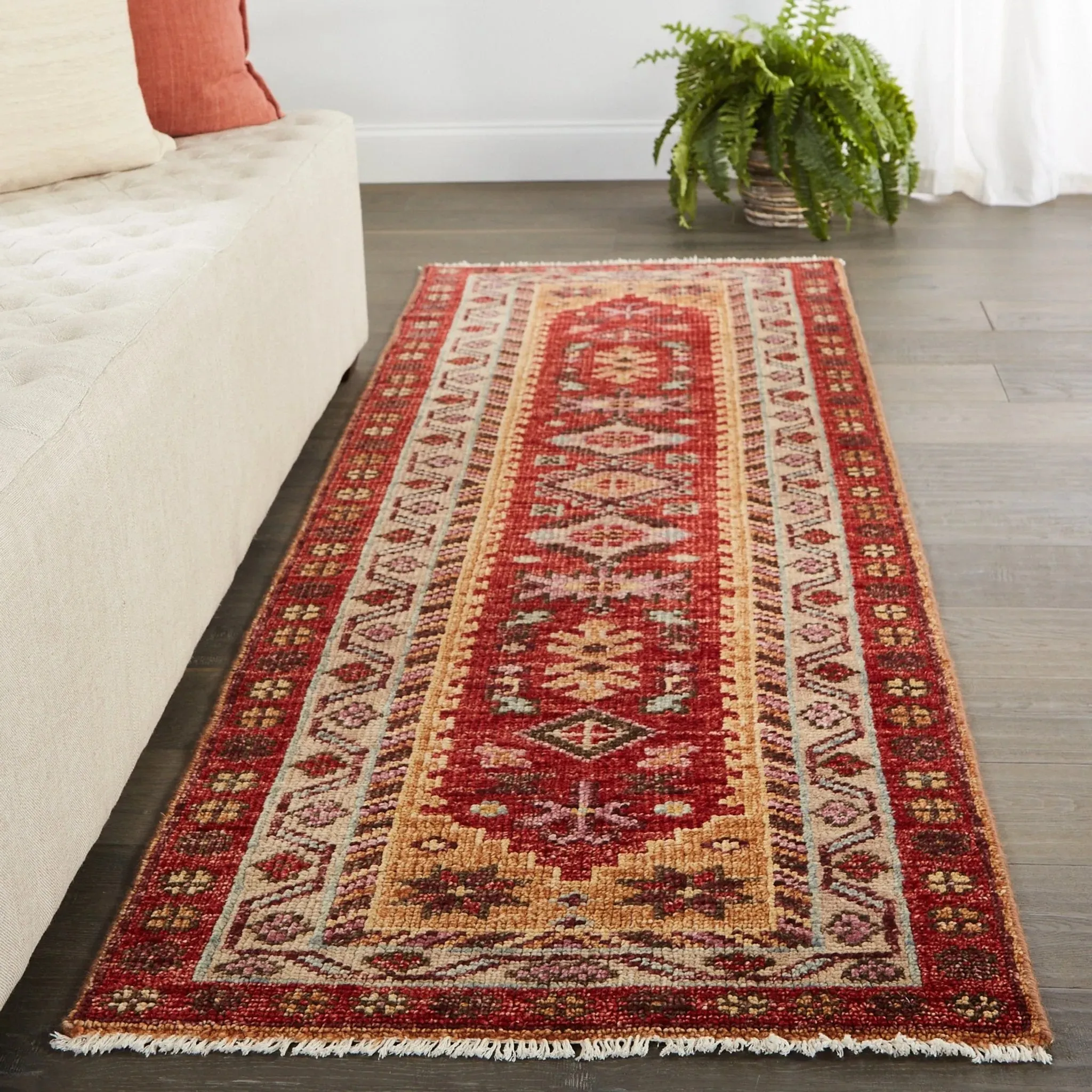 Coredora CRD04 Kyrie Red/Yellow Rug