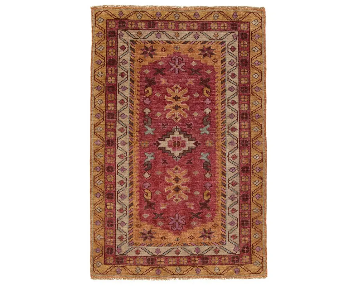 Coredora CRD04 Kyrie Red/Yellow Rug