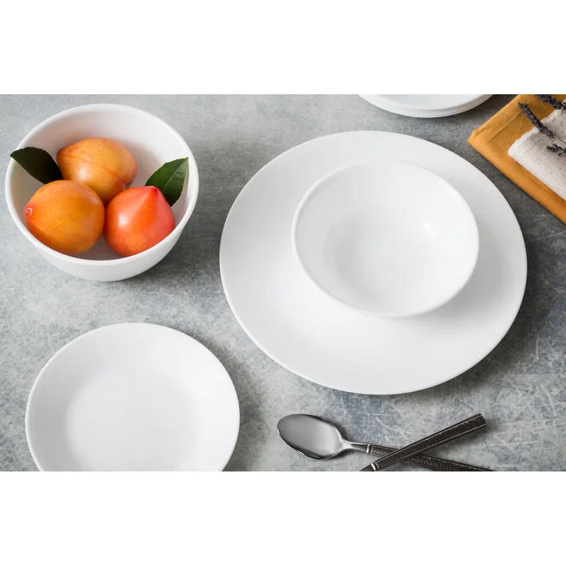 Corelle White Glass Winter Frost White Bread and Butter Plate 6-1/2 in. D 1 pk