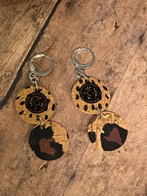 CORK Animal Print Earrings (EA0085)