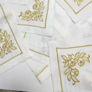 Corner Embroidery Napkin & Mat