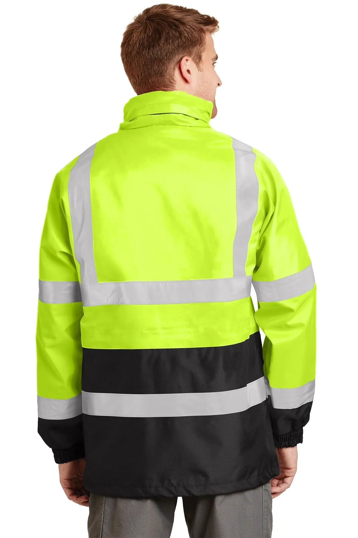 CornerStone ANSI 107 Waterproof Parka, Safety Yellow/ Black