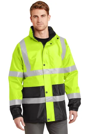 CornerStone ANSI 107 Waterproof Parka, Safety Yellow/ Black