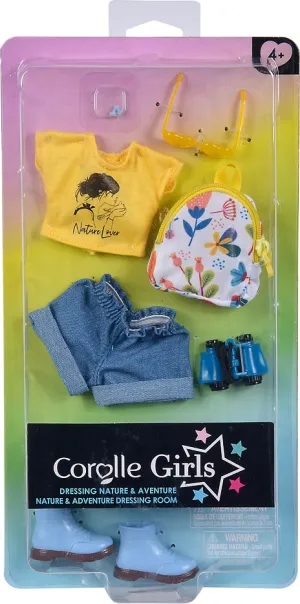 Corolle Girls Nature & Adventure Dressing Room Doll Clothing Set