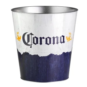 Corona Decorative Metal Trash Bin Waste Basket - 11.25" x 10.5"