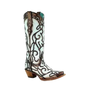 Corral Boots Women's Sky Blue Snip Toe Boot