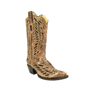 Corral Women's Butterfly Cowboy Bronze Boots