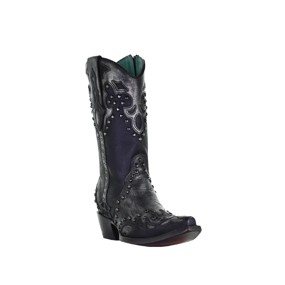 Corral Women's Embroidery Black silver Boots