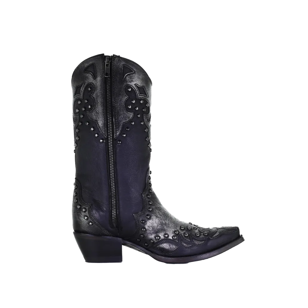 Corral Women's Embroidery Black silver Boots