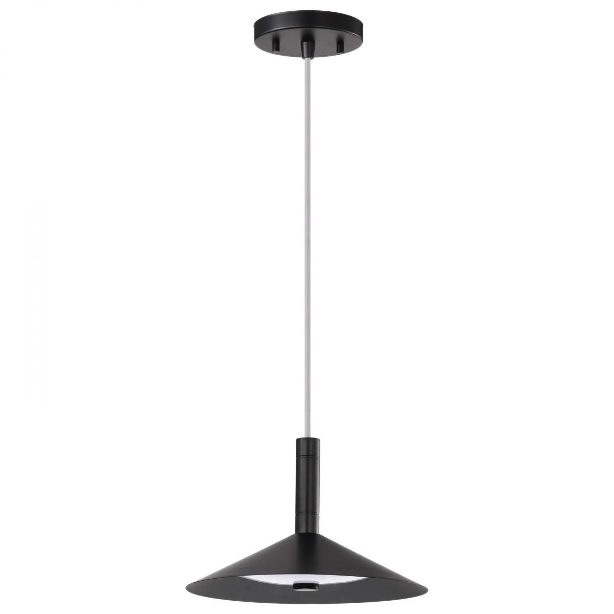 Corrine 10" LED Pendant Light, Matte Balck Finish