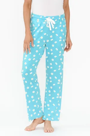 Corten Blue Daisy Bamboo Pyjama Pants