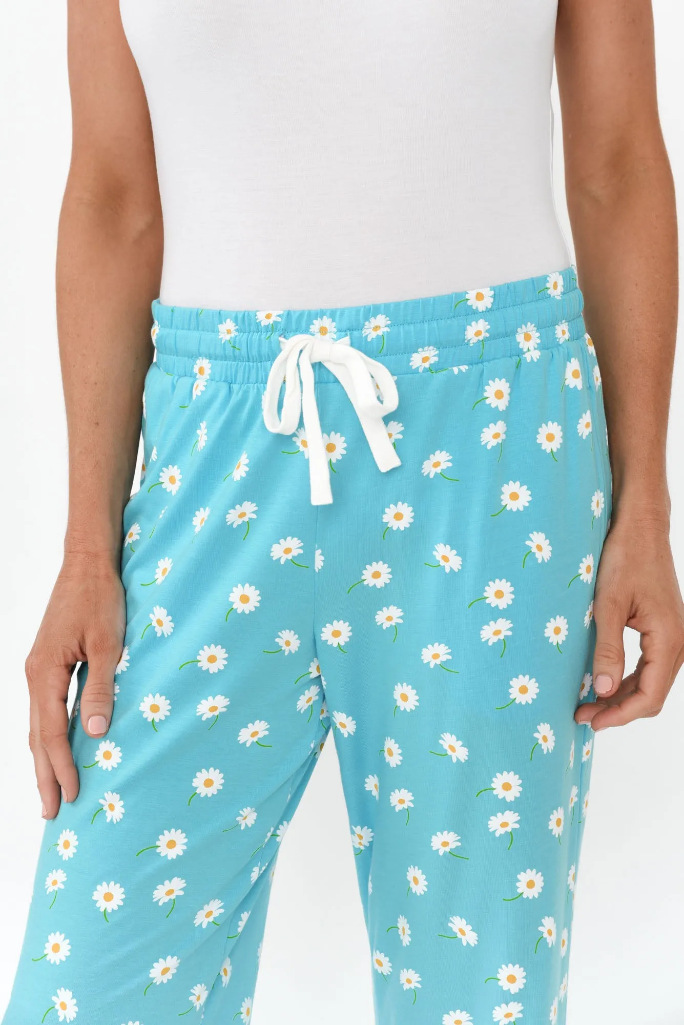 Corten Blue Daisy Bamboo Pyjama Pants