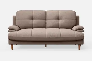 Cosenza 3 Seater Sofa Caramel Linen Fabric