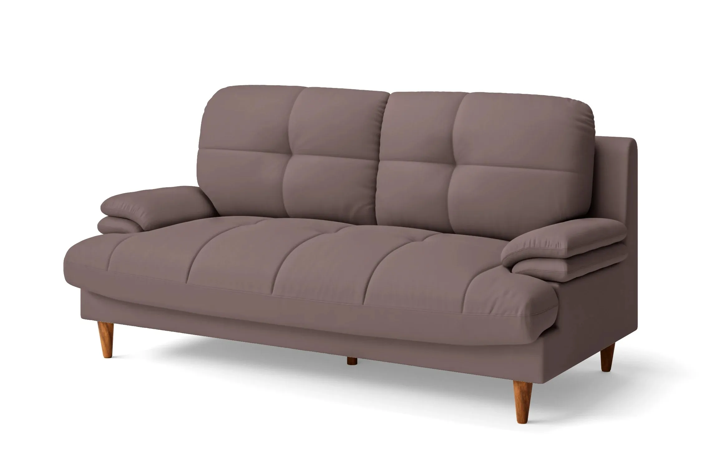 Cosenza 3 Seater Sofa Rose Taupe Leather