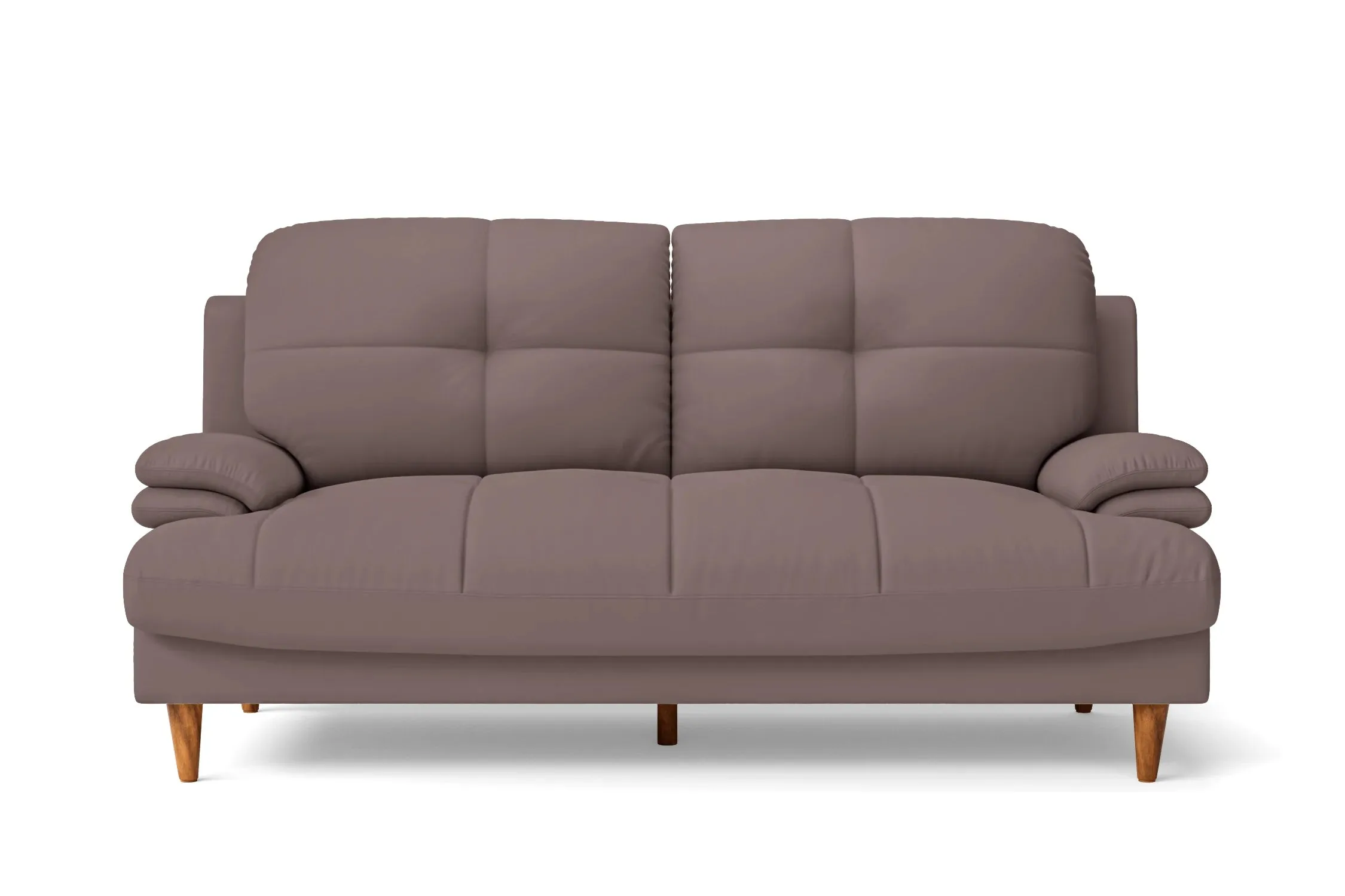 Cosenza 3 Seater Sofa Rose Taupe Leather