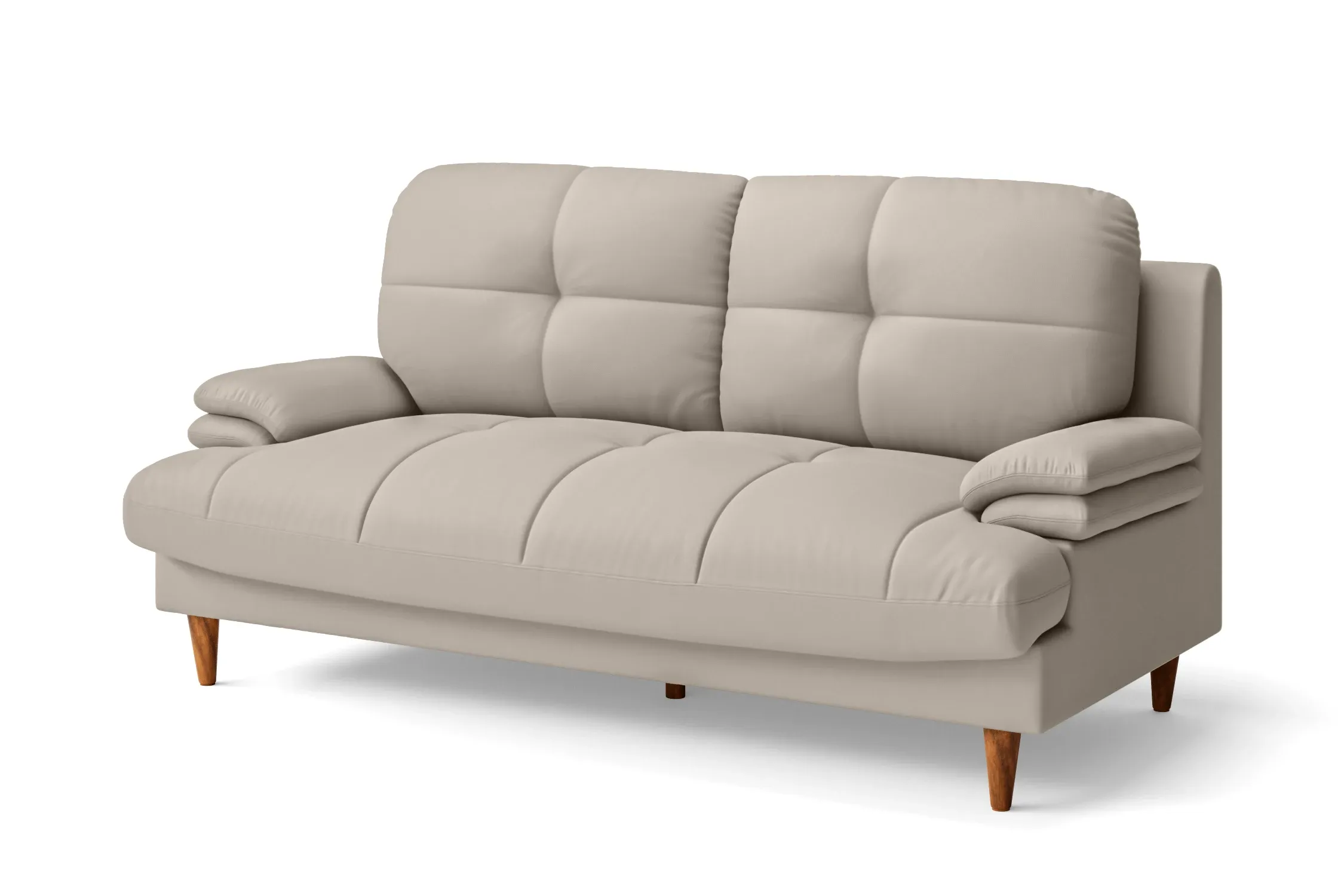 Cosenza 3 Seater Sofa Sand Leather