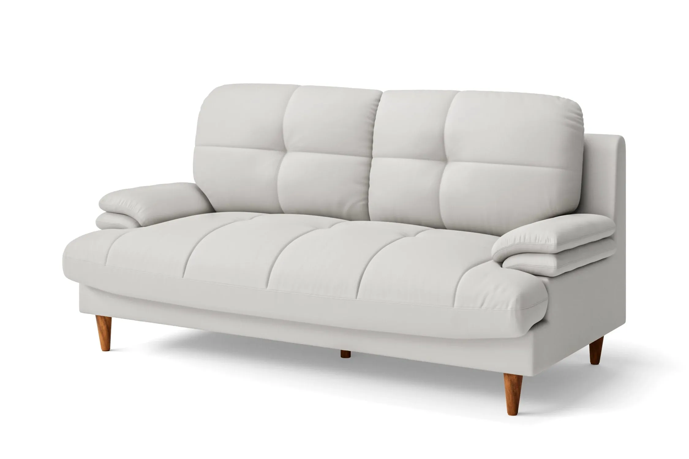 Cosenza 3 Seater Sofa White Leather