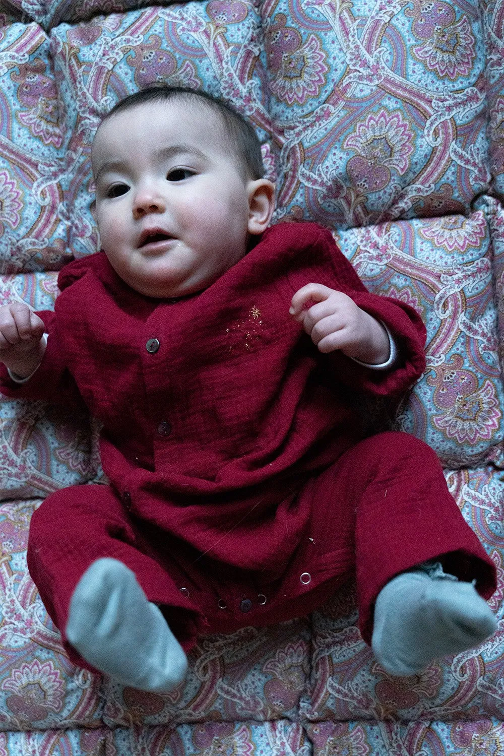 Cosi Baby Jumpsuit - Deep Red