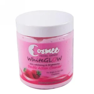 COSMEE WHITE GLOW STRAWBERRY DOUBLE ACTION CLEANSER 250GM