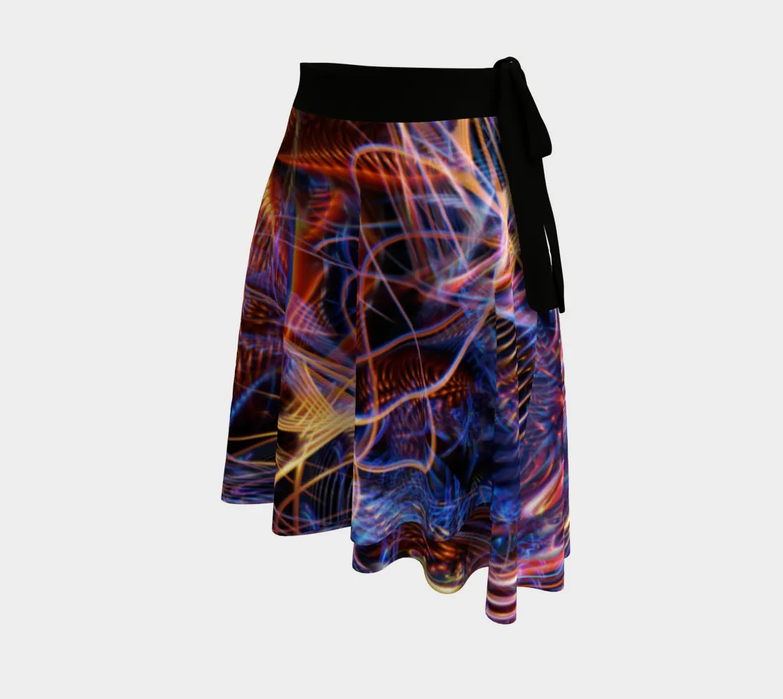 Cosmic Noise Wrap Skirt