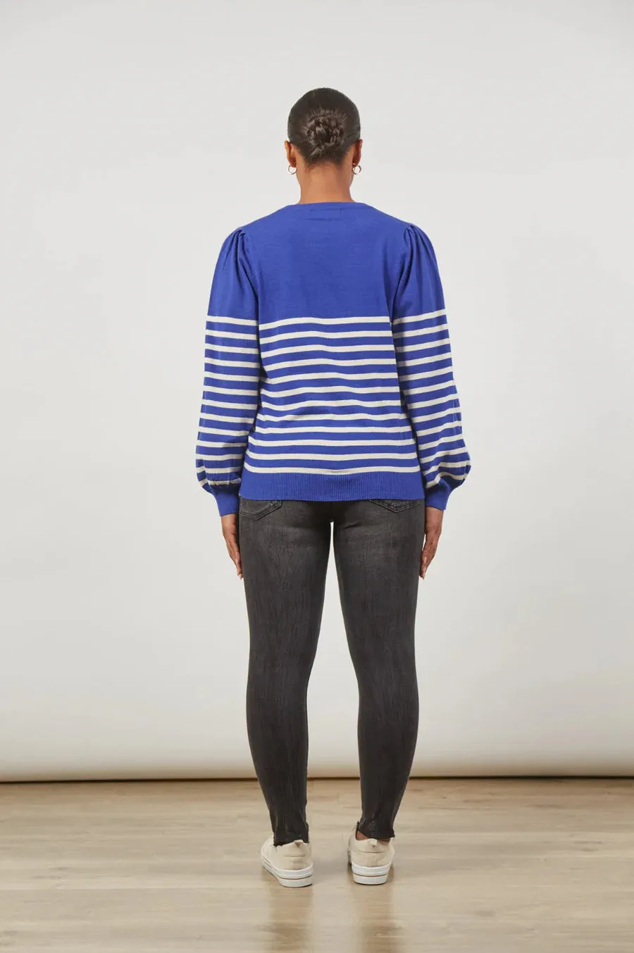 Cosmo Stripe Jumper = Cobalt