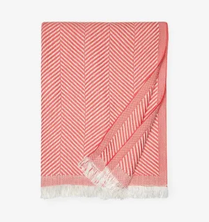 Costa Coral Throw Blanket by Sferra Fine Linens