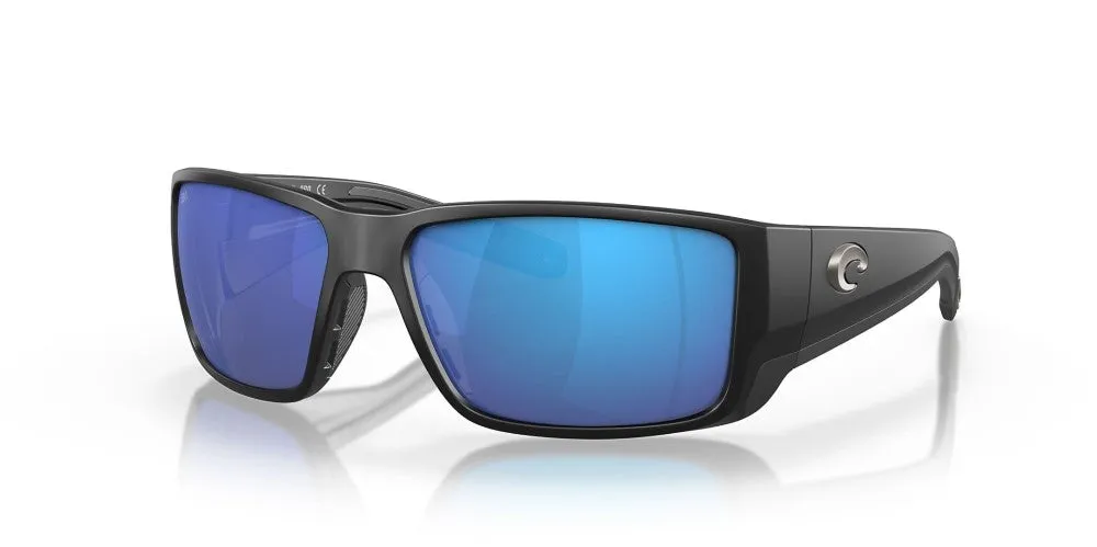 Costa Del Mar Blackfin Pro Matte Black Frame - Blue Mirror Glass Lens - Polarized Sunglasses