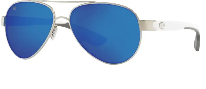 Costa Del Mar Loreto Palladium Frame - Blue Mirror 580 Glass Lens - Polarized Sunglasses