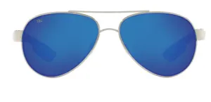 Costa Del Mar Loreto Palladium Frame - Blue Mirror 580 Glass Lens - Polarized Sunglasses