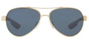 Costa Del Mar Loreto Rose Gold Frame - Gray 580 Plastic Lens - Polarized Sunglasses